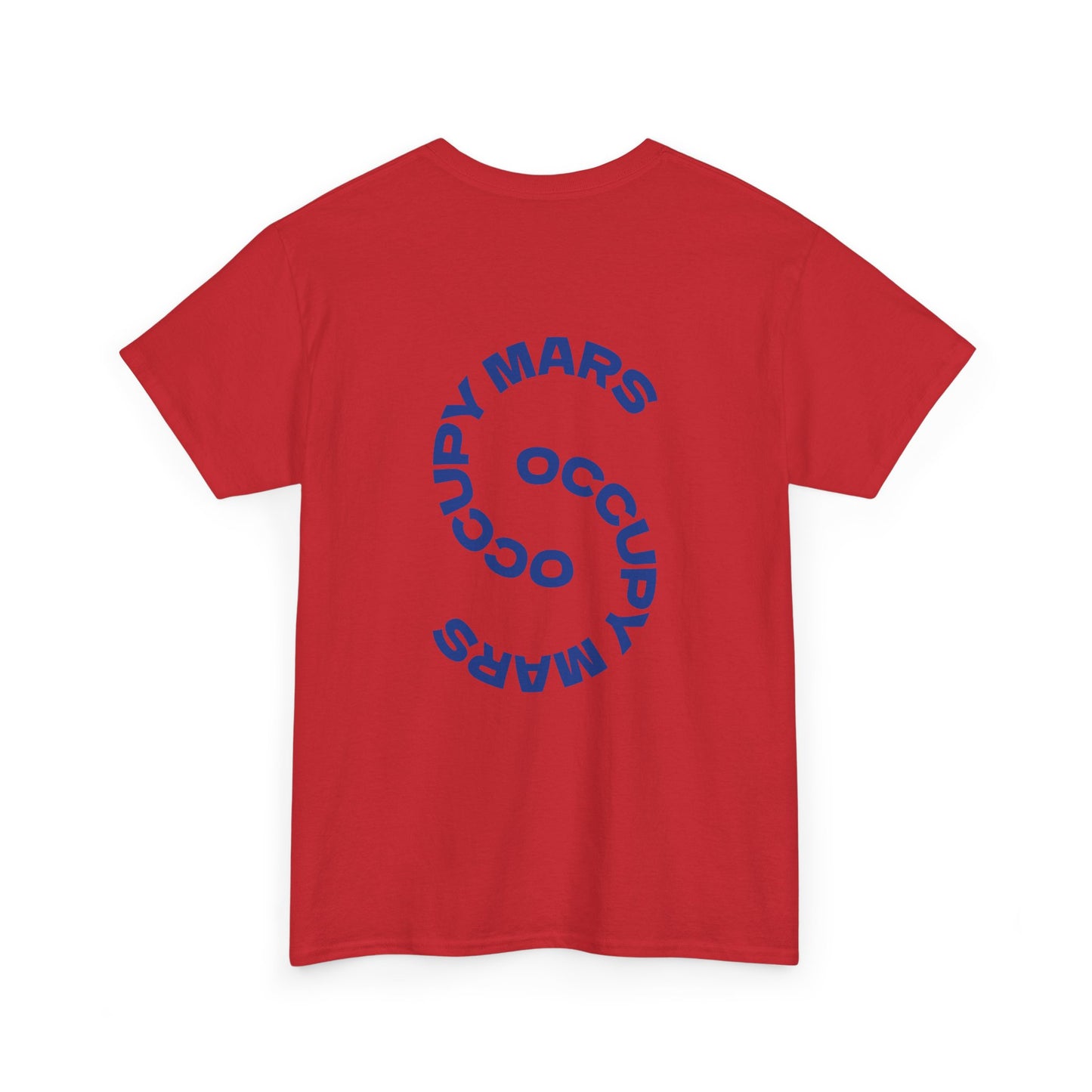 Unisex Heavy Cotton Occupy Mars Tee | Trendy Graphic Tee, Space T-Shirt, Casual Outfit, Gift for Science Lovers, Everyday Wear