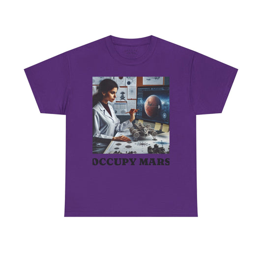 Unisex Sci-Fi Graphic Tee, "Occupy Mars" Shirt for Space Lovers, NASA Gift, Astronomy T-Shirt, Science-Fiction Apparel