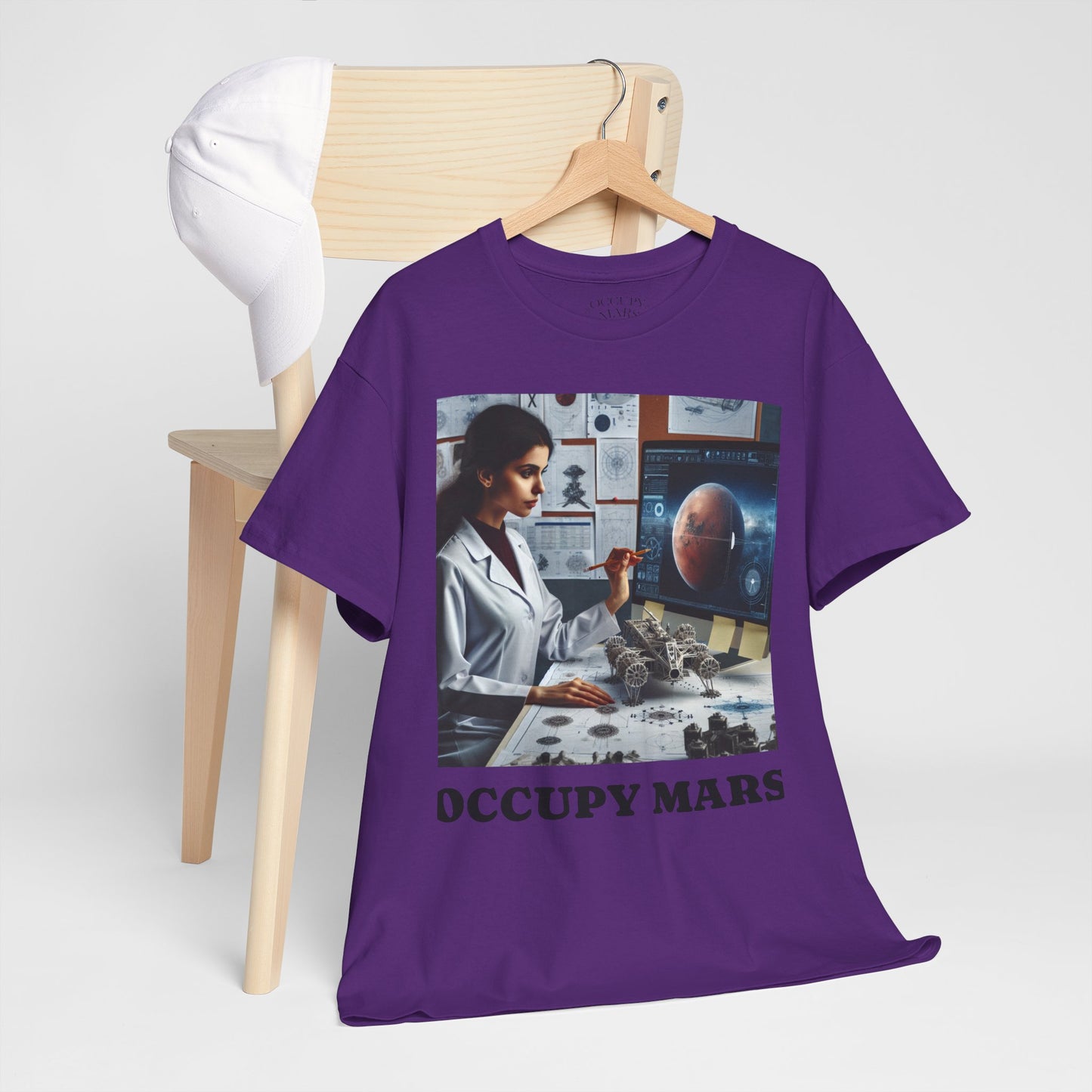 Unisex Sci-Fi Graphic Tee, "Occupy Mars" Shirt for Space Lovers, NASA Gift, Astronomy T-Shirt, Science-Fiction Apparel