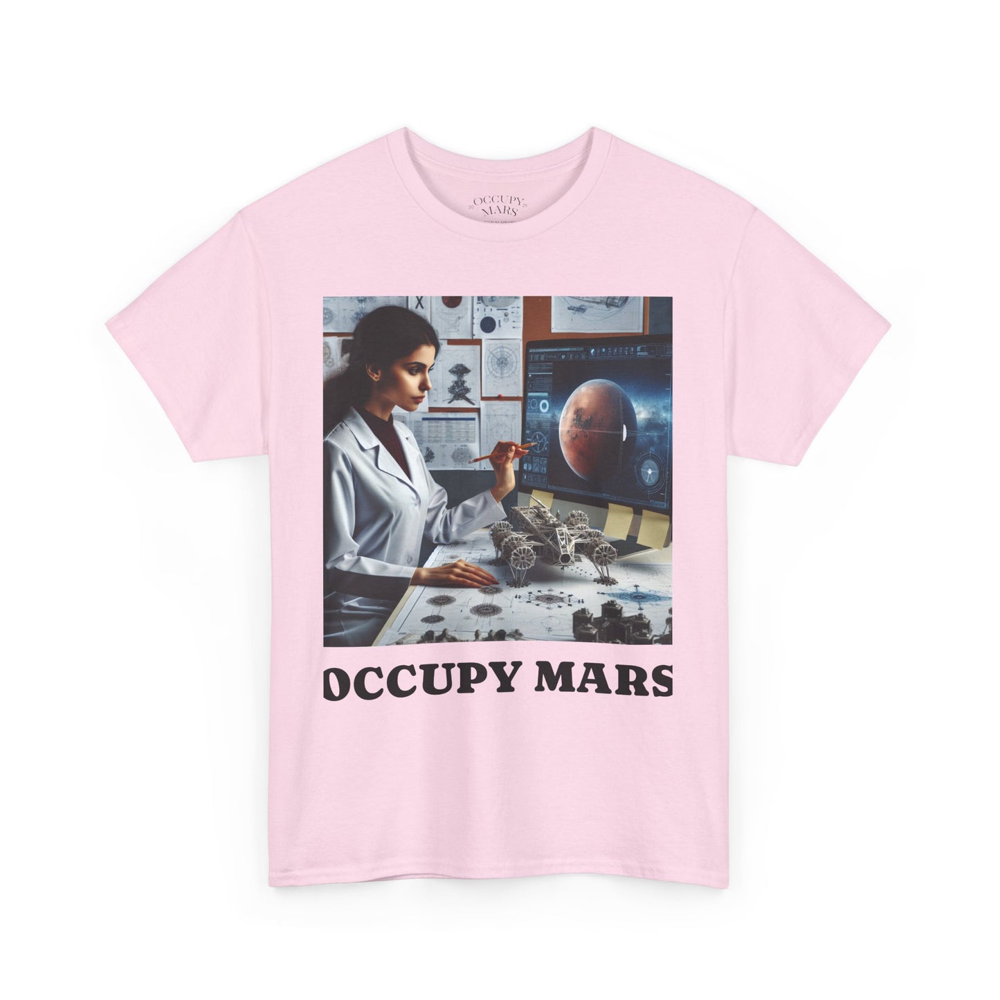 Unisex Sci-Fi Graphic Tee, "Occupy Mars" Shirt for Space Lovers, NASA Gift, Astronomy T-Shirt, Science-Fiction Apparel