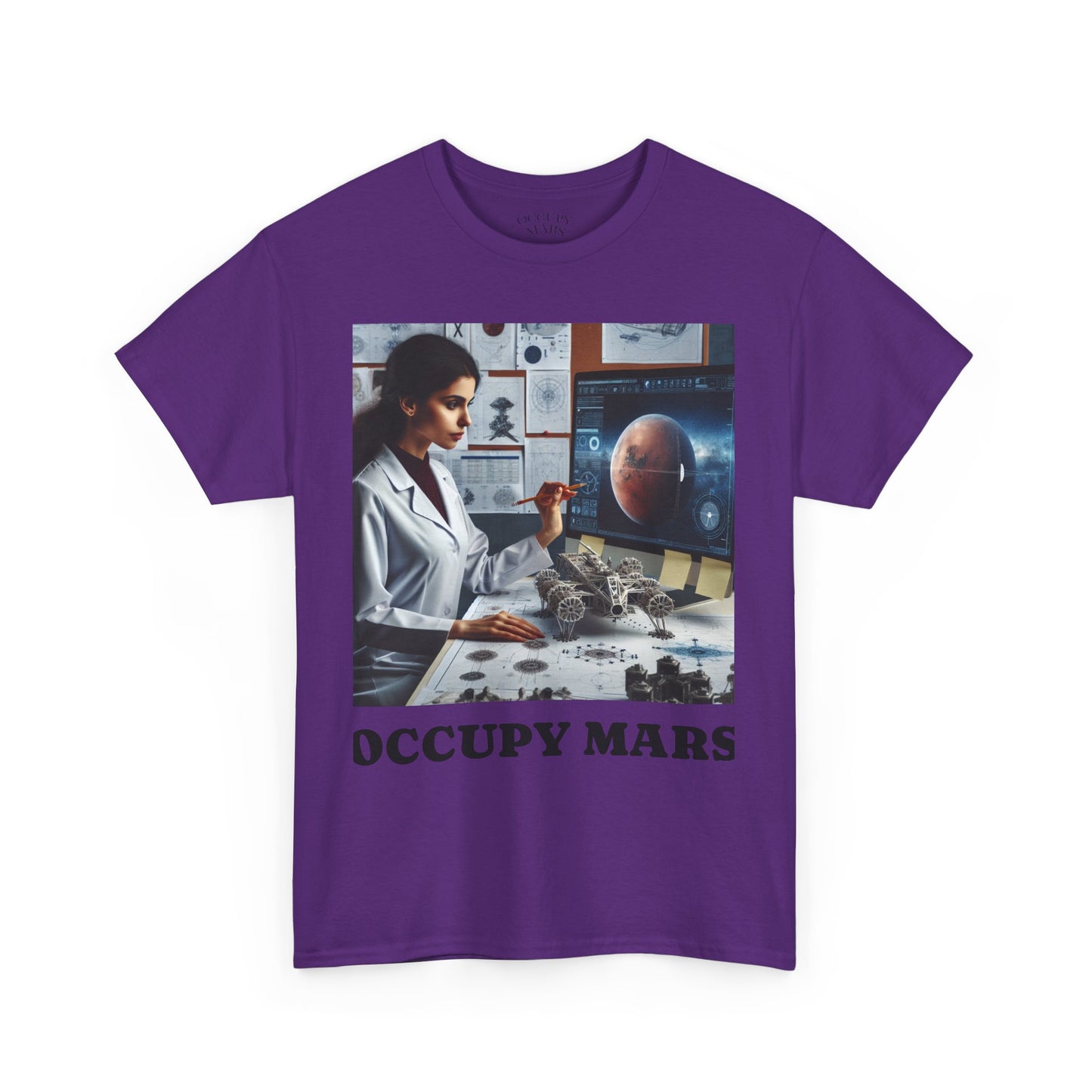Unisex Sci-Fi Graphic Tee, "Occupy Mars" Shirt for Space Lovers, NASA Gift, Astronomy T-Shirt, Science-Fiction Apparel