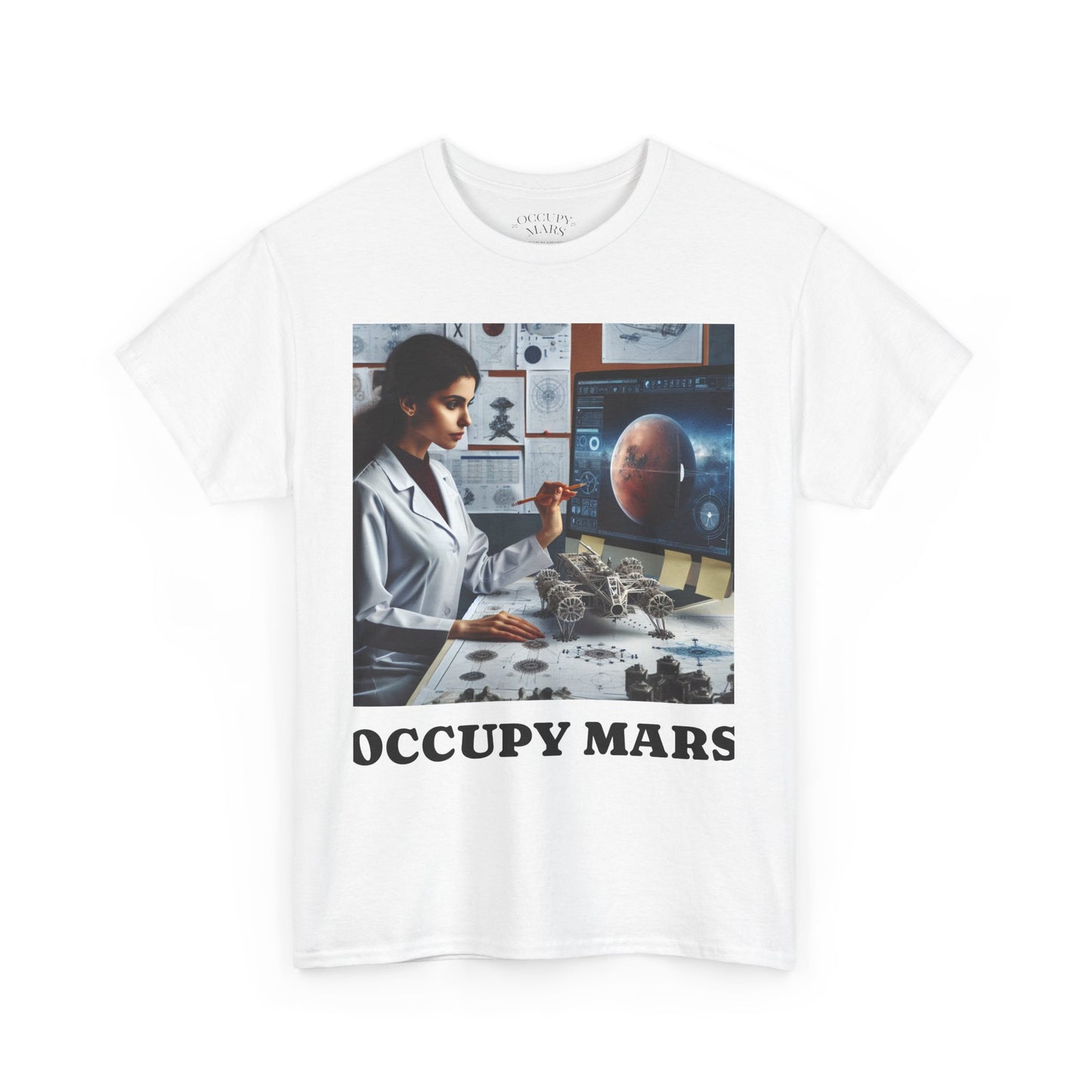 Unisex Sci-Fi Graphic Tee, "Occupy Mars" Shirt for Space Lovers, NASA Gift, Astronomy T-Shirt, Science-Fiction Apparel