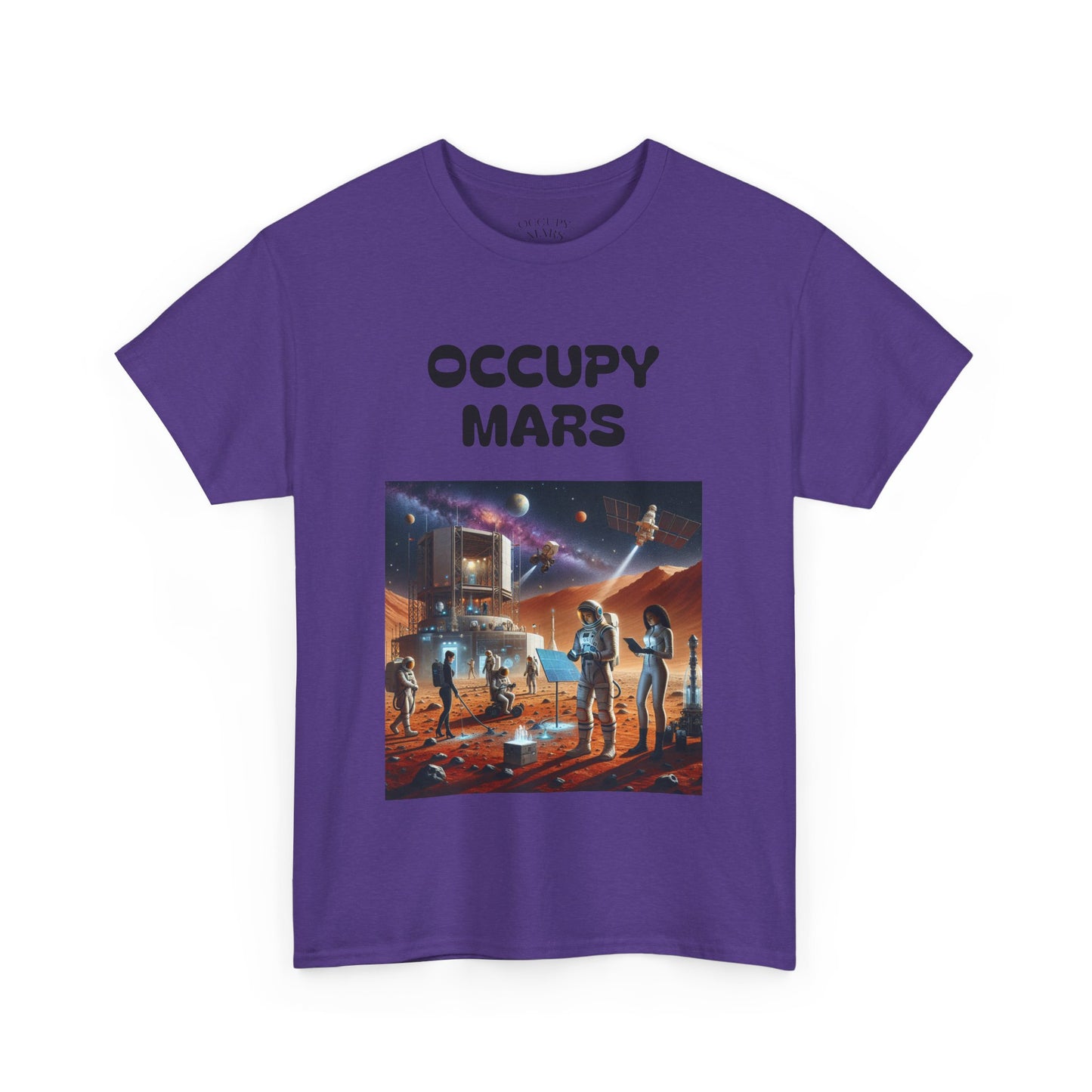 Unisex Graphic Occupy Mars Tee - Sci-Fi Shirt, Space Theme Apparel, Cool Casual Wear, Gift for Space Enthusiasts