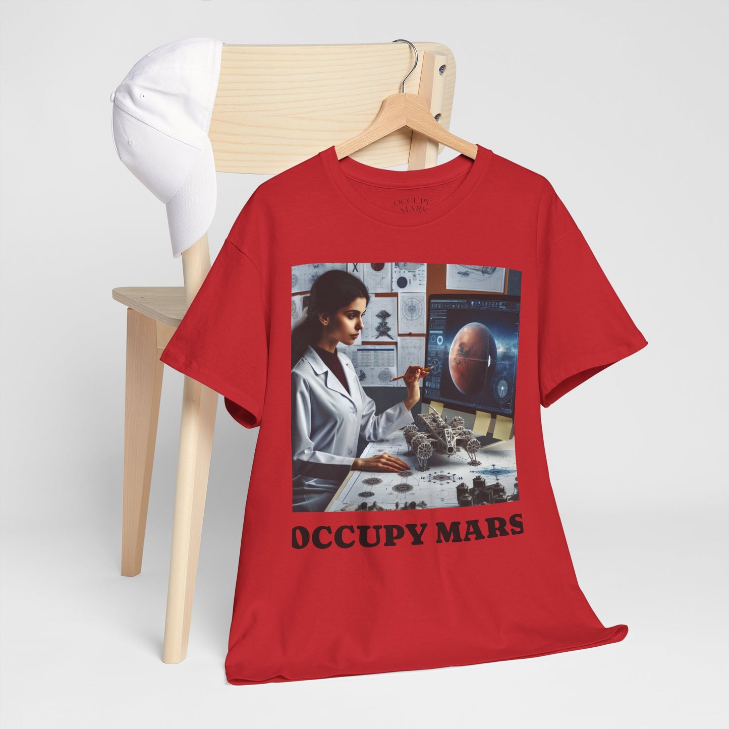 Unisex Sci-Fi Graphic Tee, "Occupy Mars" Shirt for Space Lovers, NASA Gift, Astronomy T-Shirt, Science-Fiction Apparel