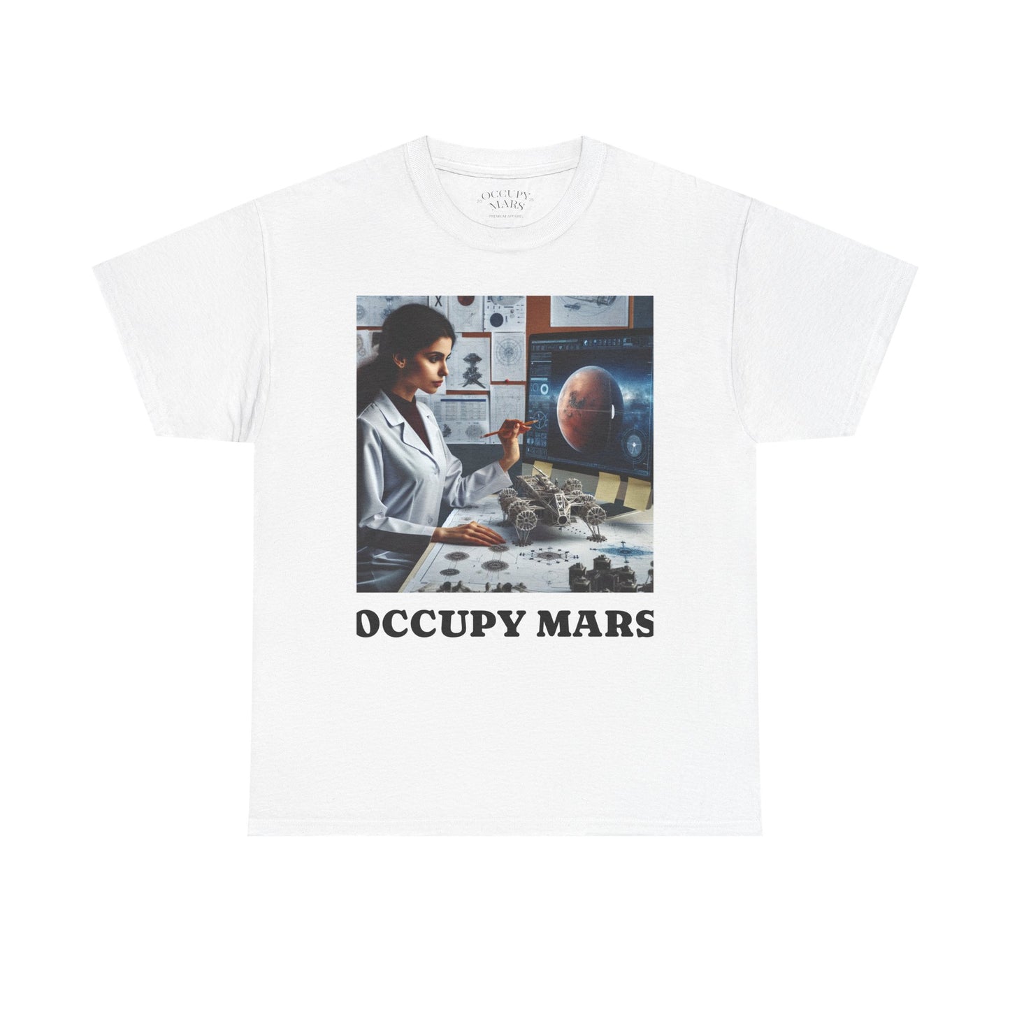Unisex Sci-Fi Graphic Tee, "Occupy Mars" Shirt for Space Lovers, NASA Gift, Astronomy T-Shirt, Science-Fiction Apparel