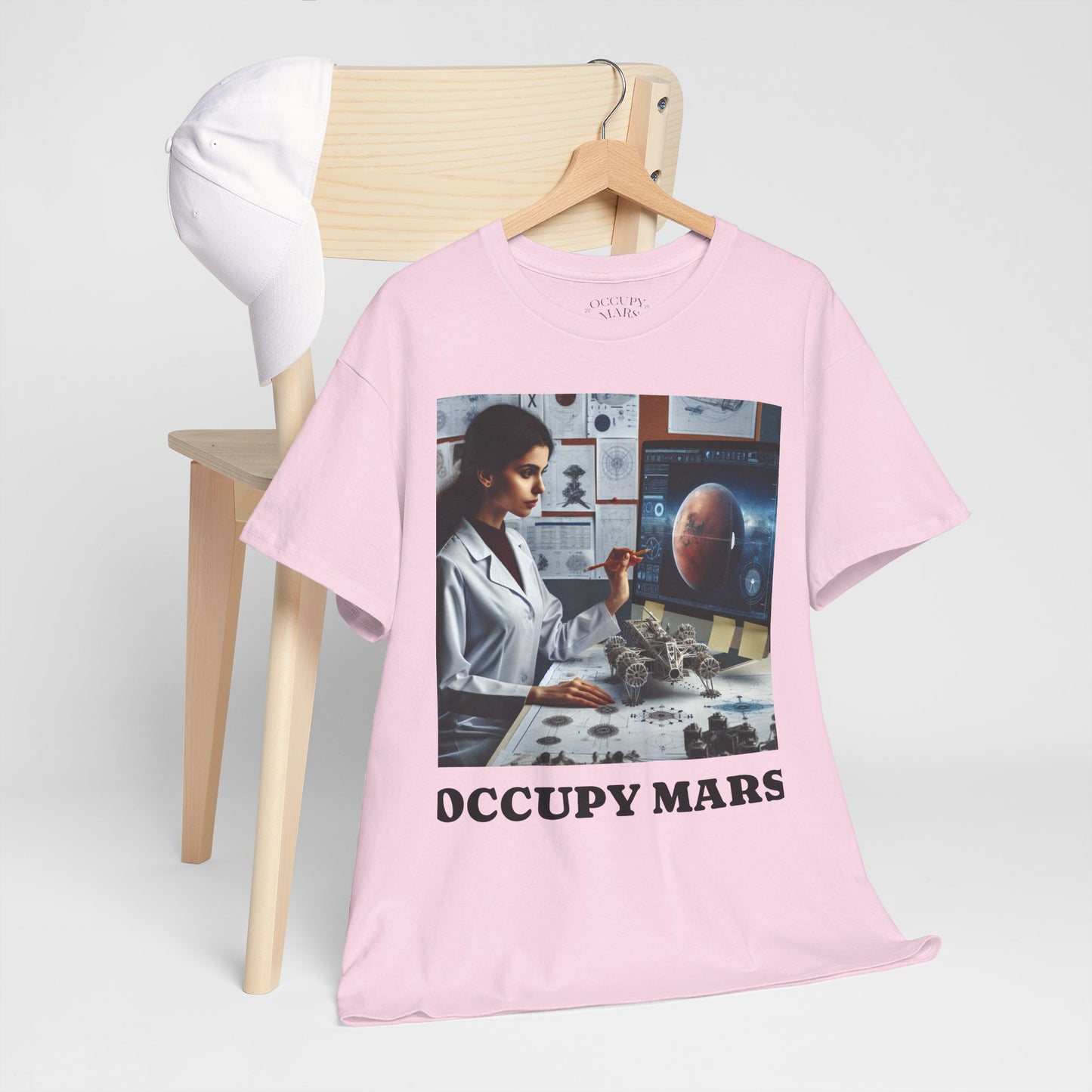 Unisex Sci-Fi Graphic Tee, "Occupy Mars" Shirt for Space Lovers, NASA Gift, Astronomy T-Shirt, Science-Fiction Apparel
