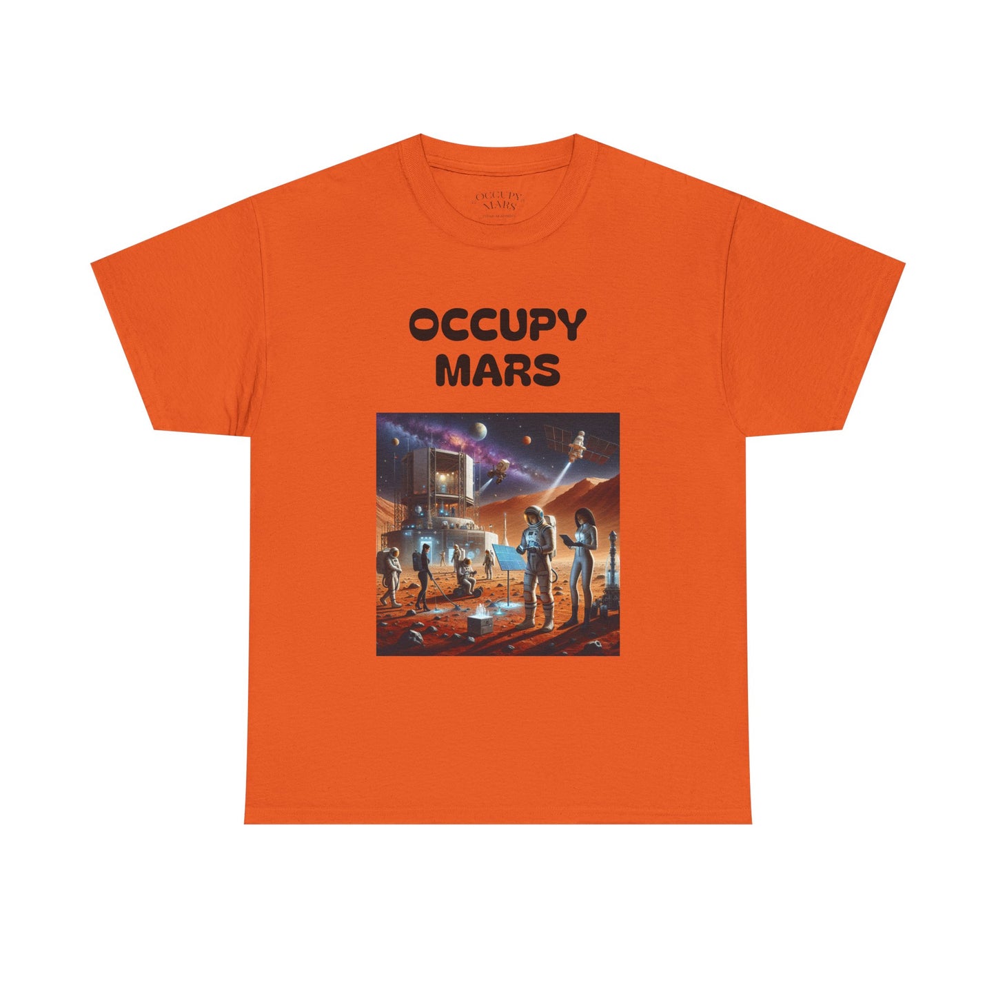 Unisex Graphic Occupy Mars Tee - Sci-Fi Shirt, Space Theme Apparel, Cool Casual Wear, Gift for Space Enthusiasts