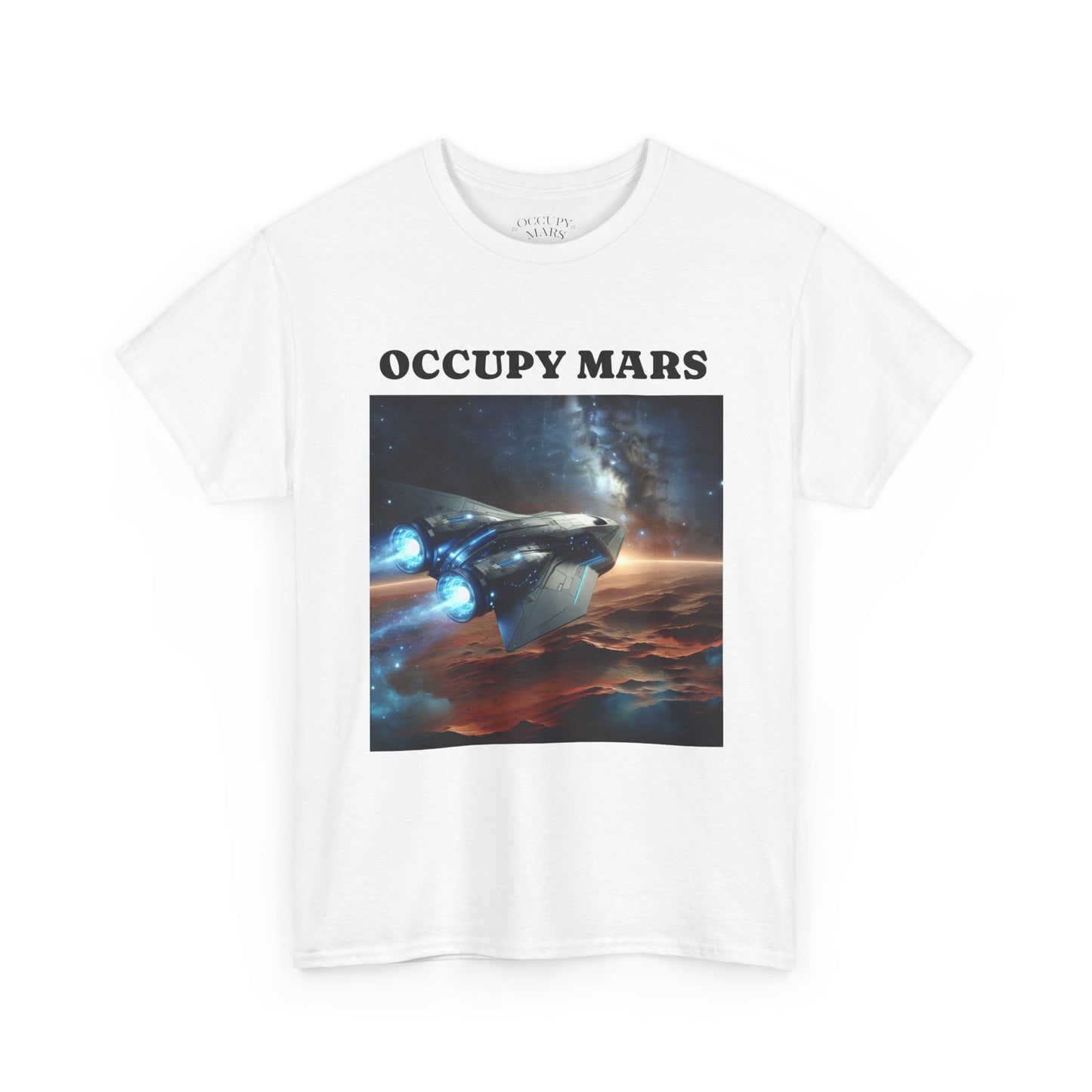 Unisex Heavy Cotton Occupy Mars Apparel Space Adventure Tee - Perfect for Cosmic Dreamers, Casual Everyday Wear, Space Lovers, Gift for Astronomers, [...]