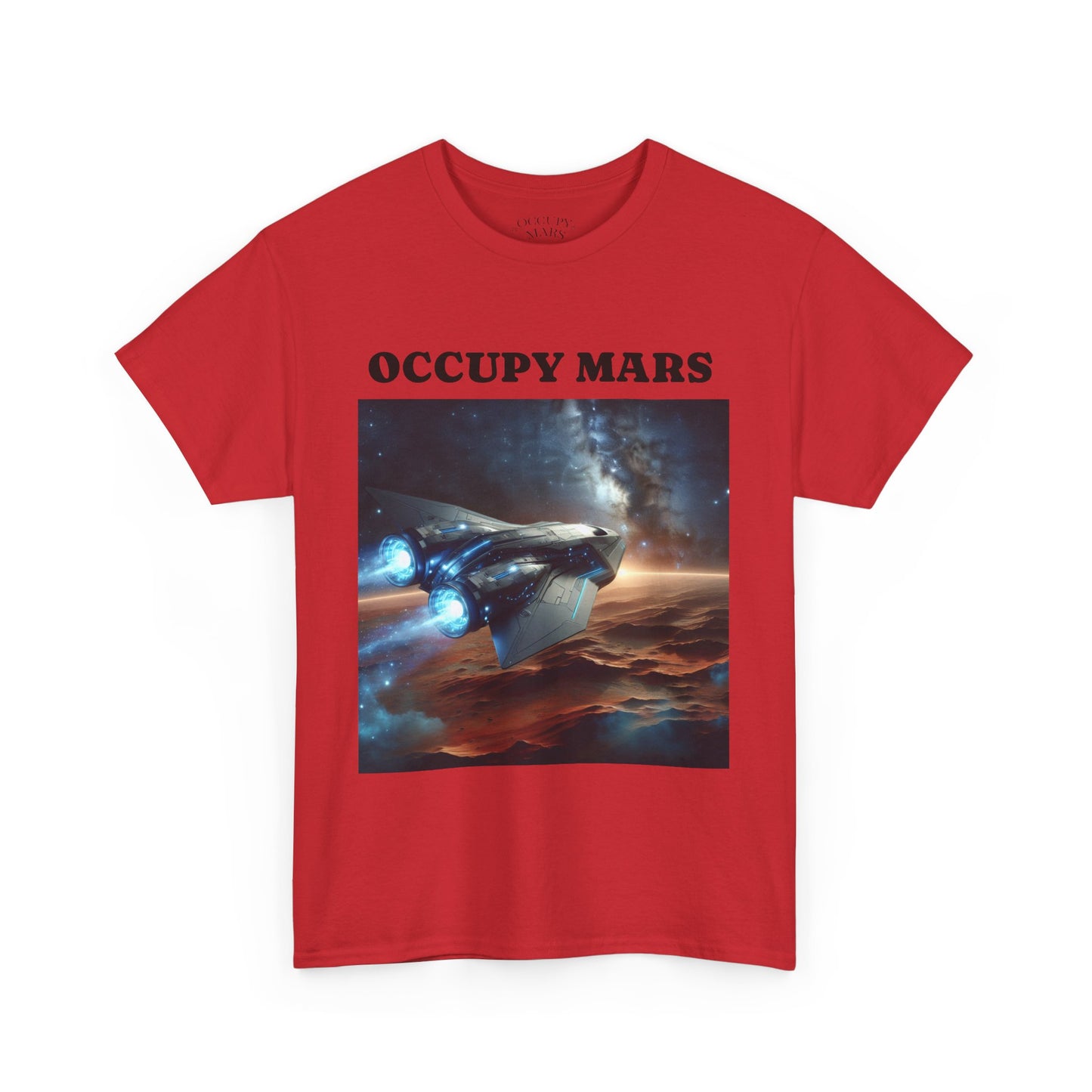 Unisex Heavy Cotton Occupy Mars Apparel Space Adventure Tee - Perfect for Cosmic Dreamers, Casual Everyday Wear, Space Lovers, Gift for Astronomers, [...]