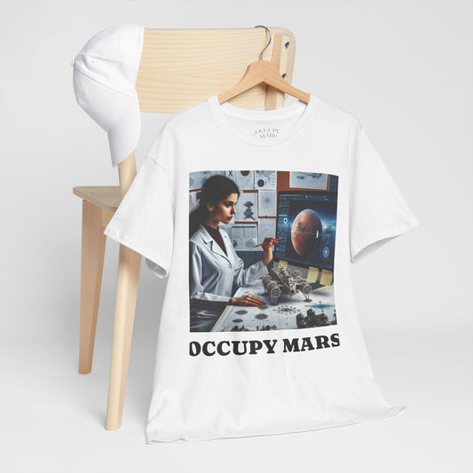 Unisex Sci-Fi Graphic Tee, "Occupy Mars" Shirt for Space Lovers, NASA Gift, Astronomy T-Shirt, Science-Fiction Apparel
