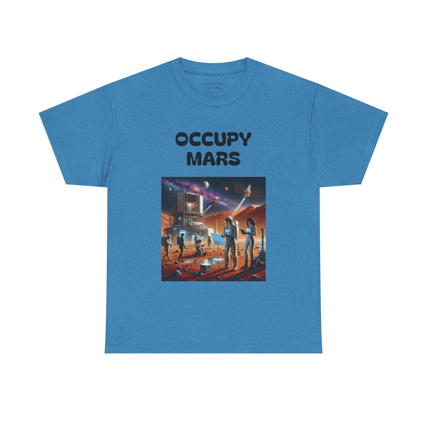 Unisex Graphic Occupy Mars Tee -  Sci-Fi Shirt, Space Theme Apparel, Cool Casual Wear, Gift for Space Enthusiasts