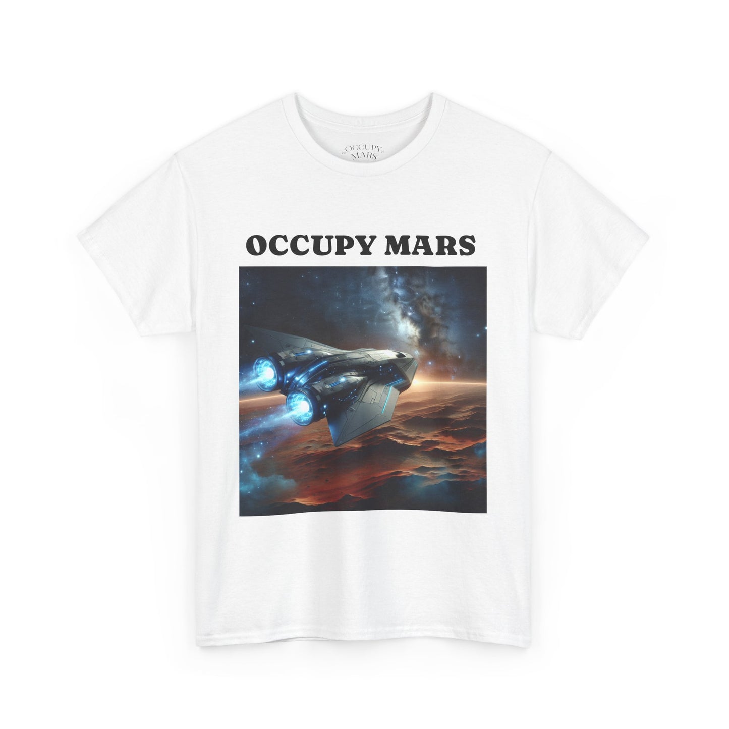 Unisex Heavy Cotton Occupy Mars Apparel Space Adventure Tee - Perfect for Cosmic Dreamers, Casual Everyday Wear, Space Lovers, Gift for Astronomers, [...]