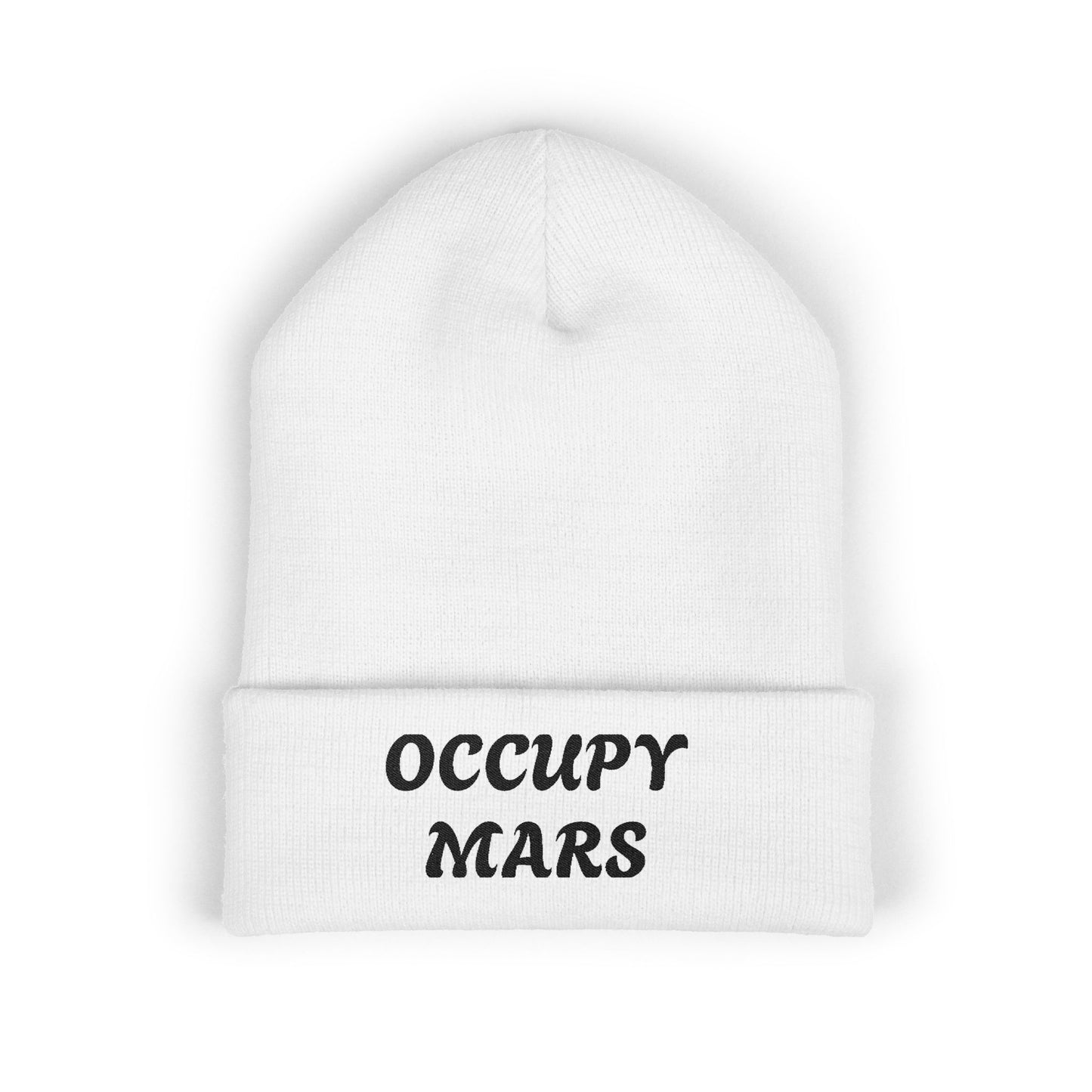 Classic Cuffed OCCUPY MARS Beanie | OCCUPY MARS | Stylish Winter Hat, Trendy Beanie for Space Lovers, Gift for Astronaut Enthusiasts, Unisex Warm [...]