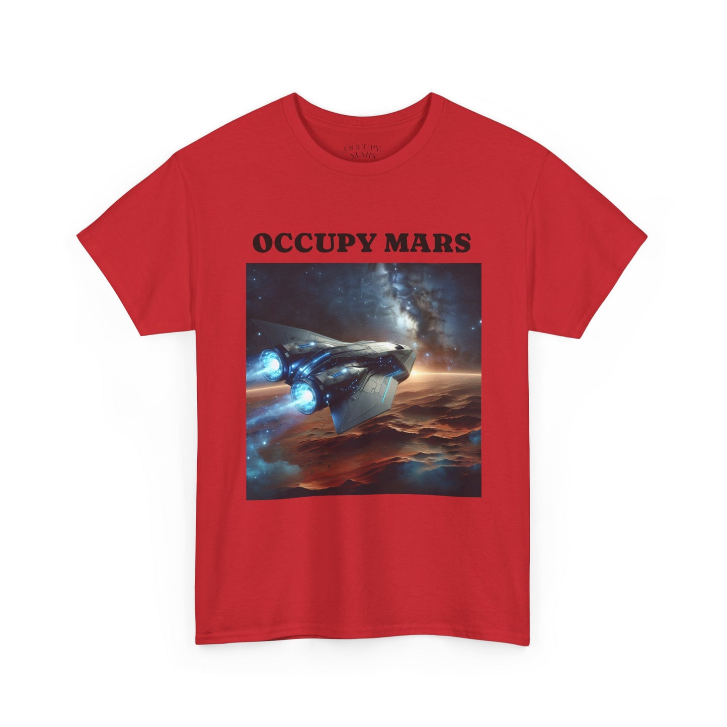 Unisex Heavy Cotton Occupy Mars Apparel Space Adventure Tee - Perfect for Cosmic Dreamers, Casual Everyday Wear, Space Lovers, Gift for Astronomers, [...]
